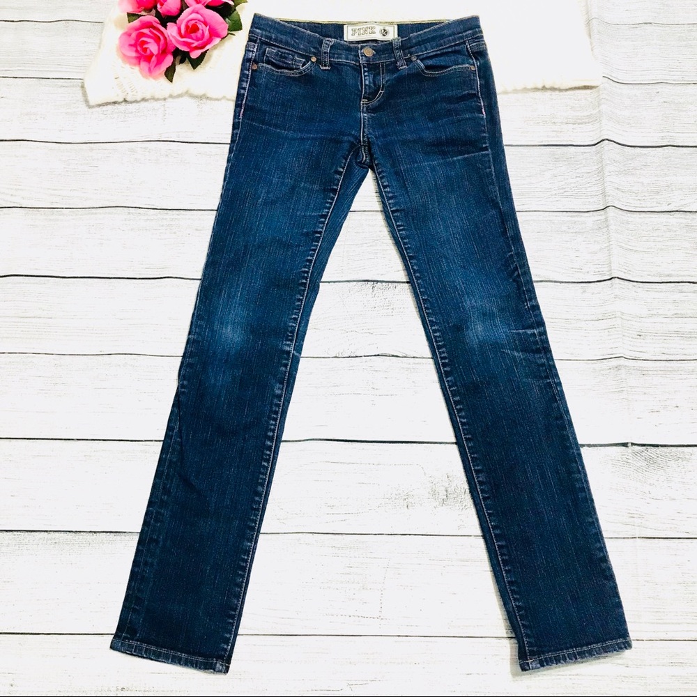 SOLD!!! PINK by Victoria’s Secret Straight Leg Jea - Picture 1 of 8